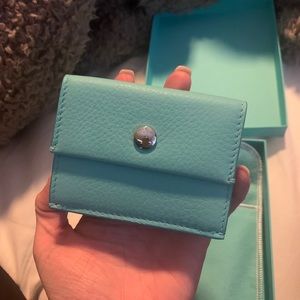 Tiffany and Co. compact leather wallet